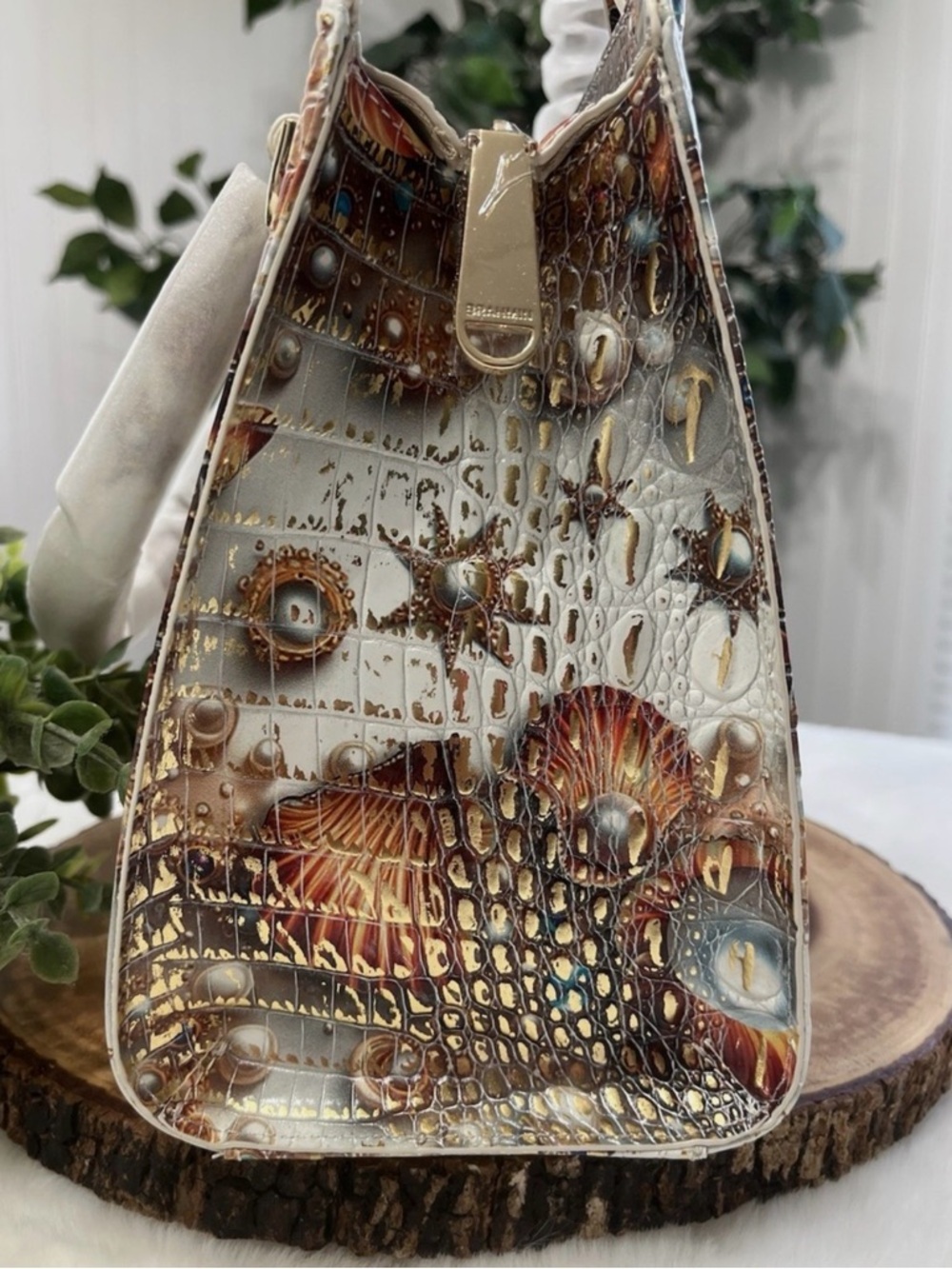 Brahmin Cami SEA JEWEL MELBOURNE DI Satchel Crossbody Shoulder Bag - Picture 3 of 8